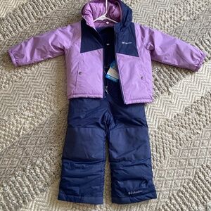 BNWT Columbia Kids jacket and snowpants set